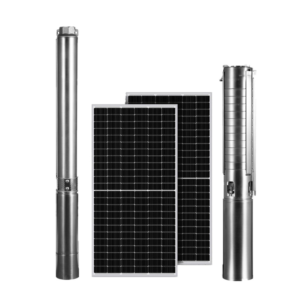 deep well solar water pump kit with solar panel