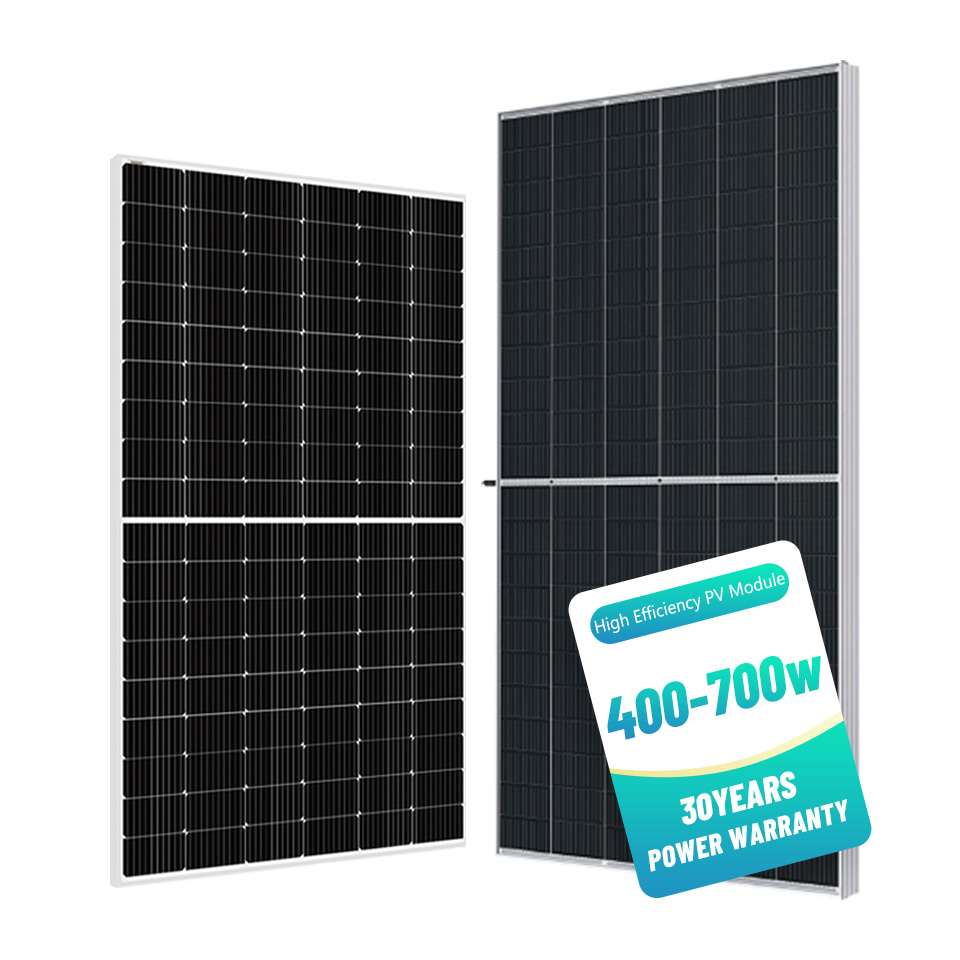 Painel monocristalino personalizado 390W-670W para casa e projeto fotovoltaico